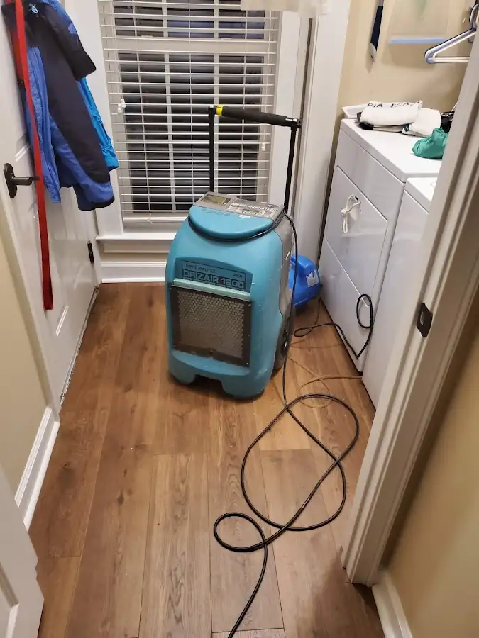 Commercial dehumidifier deployed for Flood Damage Cleanup in Prosper