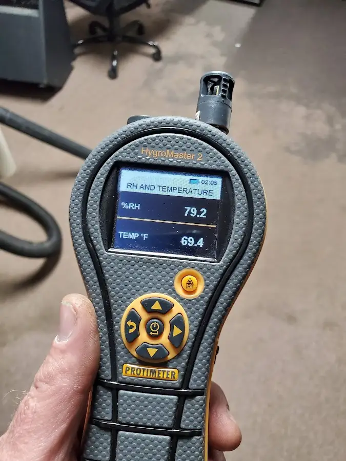 Moisture meter humidity assessment for Mold Remediation & Removal in Prosper